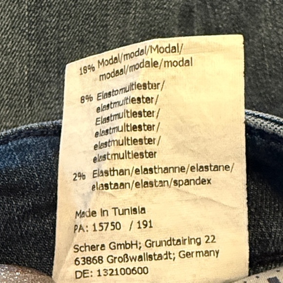 RAFFAELLO ROSSI Dark Blue Straight Leg Jeans Size EU 32 - Picture 14 of 14